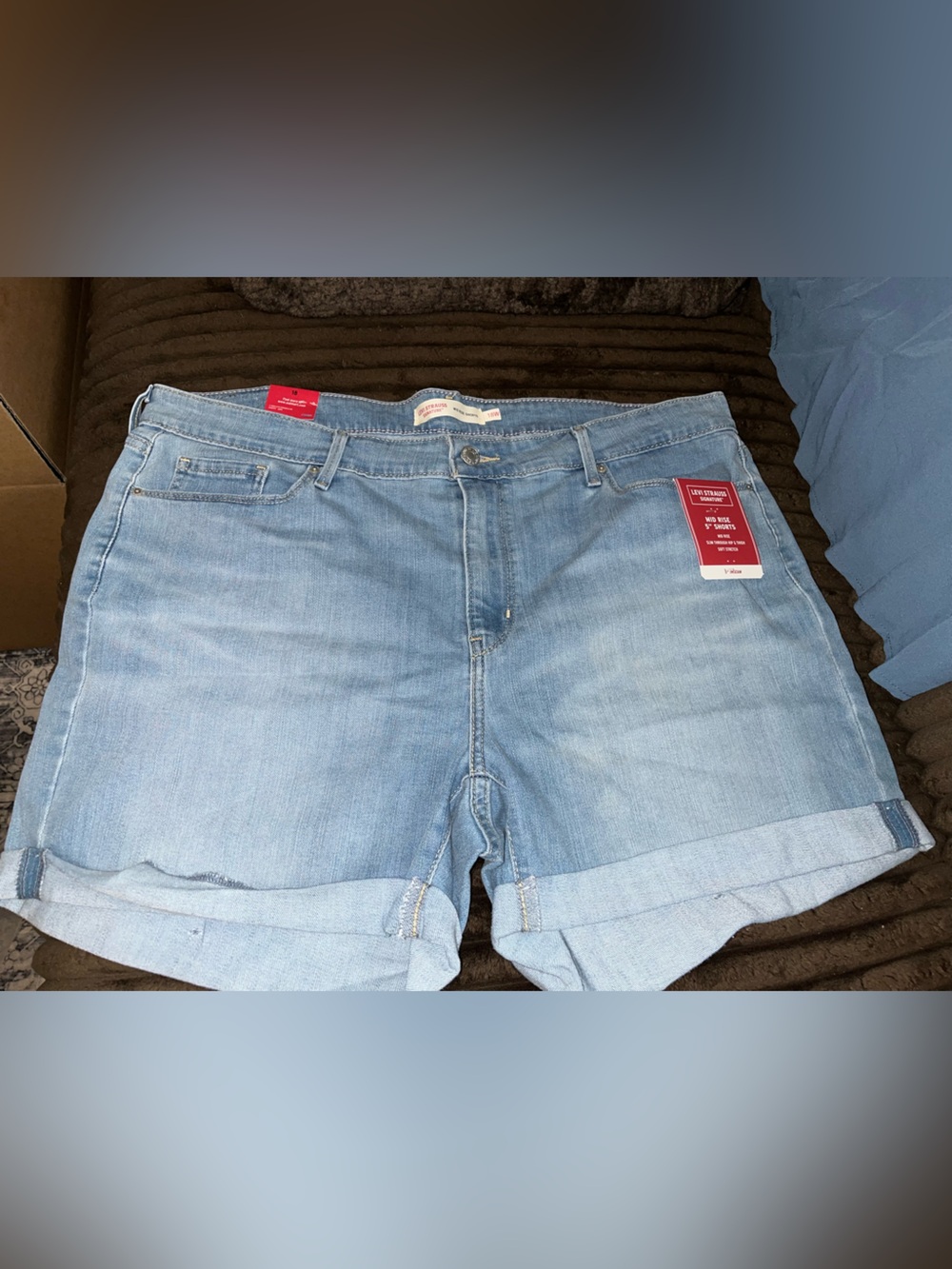 Women’s Light Blue Jean Shorts - Brand Unspecified